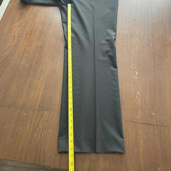 Lafayette 148 Menswear Pants Lot Of 2 Women's 12 Black Grey Wool Trouser Career - Picture 14 of 16
